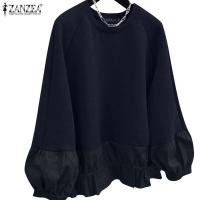 ราคา Zanzea เสื้อสเวตเตอร์สวมหัวคอกลมลําลองสําหรับผู้หญิงเกาหลี (29122172157)