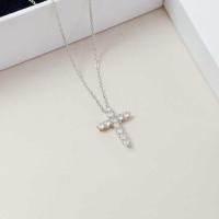 ราคา สร้อยคอนำโชคแบบเต็มเพชร ออกแบบเรียบง่ายแต่หรูหรา มีการฝังเพชรให้แสงกระพริบ ชุบทองคำขาวคุณภาพสูง (41576634219)