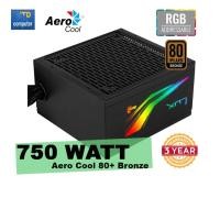ราคา POWER SUPPLY (อุปกรณ์จ่ายไฟ) AEROCool LUX RGB 750W PSU 80+ (Bronze) (5279894929)