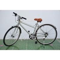 ราคา จักรยานไฮบริดญี่ปุ่น - ล้อ 700c - มีเกียร์ - อลูมิเนียม - สีเงิน [จักรยานมือสอง] (22737536532)