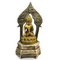 ราคา พระกริ่งปวเรศ พิมพ์มหาเศรษฐี วัด​บวร​นิเวศ​วิหาร​ ปี2417 เนื้อ​เปียก​ทองค​ำ​ซุ้มเงิน (7739318042)