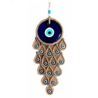 ราคา Evil Eye แขวนผนัง ลายนกยูงของแท้จากตุรกี ยาว 40 cm (26005978555)