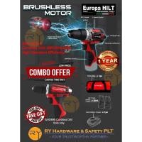 ราคา [COMBO DEAL] EUROPA HILT EBL12CD-K Cordless Drill Drivers [แบตเตอรี่ 12V 2.0ah + เครื่องชาร์จแบบเร็ว 12V + กระเป๋าเครื่องมือ] (25511350301)
