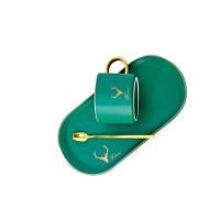 ราคา ชุดกาแฟพร้อมจานรองและช้อน CUIZIMATE ลาย FUTURE รุ่น BT3382G สีเขียว ขนาด 240 มล. จำนวน 3 ชิ้น (4375180632)