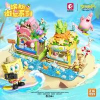 ราคา SpongeBob SquarePants Street View ใช้งานร่วมกับ Lego Building Blocks เด็กการศึกษา As (42466659173)