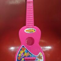 ราคา กีตาร์พลาสติกสีชมพูเสียงเพราะ (1987893296)