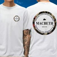ราคา MACBETH เสื้อยืด 100% Cotton Combed 24S PREMIUM Quality Couple Style Tee Fashion (46951325394)