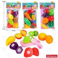 ราคา 1359 ของเล่นเด็กชุดหั่นผักผลไม้จำลอง ผักผลไม้ผ่าซีก ปลีกถุงละ (24313974935)