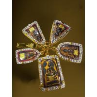 ราคา ชุดเบญจภาคี5องค์เนื้อเหล็กไหลพร้อมกรอบ,พระสมเด็จ (16898592710)