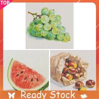 ราคา ชุดปักครอสติชพิมพ์ลายผลไม้ 14CT ใช้ผ้าฝ้ายอียิปต์คุณภาพดี (40023243254)