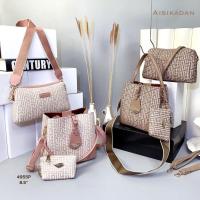 ราคา ✨พร้อมส่ง✨กระเป๋าอชิการ์เด้นASKDแบบใหม่ล่าสุด"ทรงเถัง3ช่อง" ถือ/สะพาย ขนาด8.5นิ้วงานเซตคุ้ม3ใบ (23702976818)