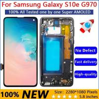 ราคา AMOLED LCD สําหรับ SAMSUNG Galaxy S10 E G970F G970FD จอแสดงผลกรอบ S10e G9700 Touch Screen Digitizer Assembly พร้อม Burner shadow (53151274718)