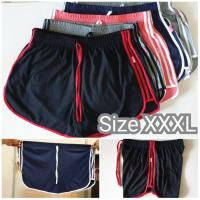 ราคา กางเกงขาสั้น XXXL ทรงสปอร์ต 3 แถบ สำหรับคนอ้วน ไซต์ใหญ่สุด สายฝอ กางเกง กีฬา (5595491628)