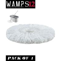 ราคา WAMP S12 Spin Mop หัวเปลี่ยนไมโครไฟเบอร์ รีฟิลหัวม็อบ (สีขาว) (56700802590)