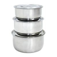 ราคา SWAN ชุดหม้อแขกเล็ก 3 ใบ รุ่น G1033103 ขนาด 15, 17, 19 cm. หม้อ หม้อแขก หม้อสแตนเลส หม้อแบ่ง (7232145409)