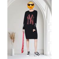 ราคา เดรสแขนยาวรีดเพชรสีดำ (26291170791)