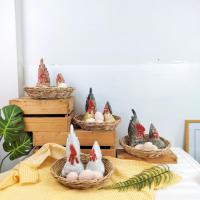 ราคา ตุ๊กตาเซรามิคแต่งสวน ไก่เซรามิค ไก่มงคล ไก่แจ้คู่ เสริมโชคลาภ 8นิ้ว + ไข่ปลอม (ไข่เซรามิค) เสริมดวง (28650115486)