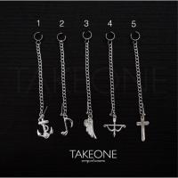 ราคา Handmade ⛓ต่างหูโซ่ | เจาะ 1 รู หนีบข้างบน (445080614)