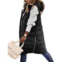 ราคา HEEKPEK Womens Puffer Vest Winter Hooded Sleeveless Zip Up Long Puffy Jacket Warm Thick Quilted Coats with Pockets (26710748231)