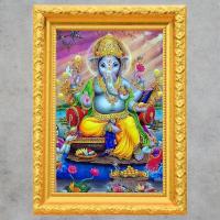 ราคา รูปภาพ รูปมงคล เทพอินเดีย รูปพระพิฆเนศ พระพิฆเนศนั่งบัลลังก์ ประทานพร GS32 สัญลักษณ์ของความสำเร็จและความสุข (28908215745)