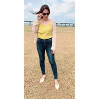 ราคา #10ซิป# กางเกงยีนส์ยืดสีสนิมเขียว เอวสูง ยืดนิ่มใส่สบาย ทรงขาเดฟ เก็บทรงกระชับ ไม่รั้งเป้า สาวอวบมีไซต (11116682970)