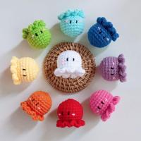 ราคา พวงกุญแจปลาหมึก พวงกุญแจไหมพรม ตุ๊กตาไหมพรมถัก (23654209589)