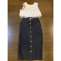ราคา กระโปรงยีนส์เอวสูง Calvin Klein มือ2 (11877010601)