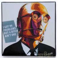 ราคา C3PO #2 ซีทีพีโอ หุ่นยนต์ Star Wars สตาร์วอร์ รูปภาพ​ติด​ผนัง​ pop art แต่งบ้าน ของขวัญ กรอบรูป​ โปสเตอร์ (18283030268)