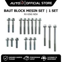 ราคา MESIN ซ้ายเครื่องยนต์บล็อก Bolts Yamaha RX King RXKing RXK ใหม่ 2002 2008 บล็อก Bolts ฝาครอบ Crengkes Crank Case Kes Key T 8 ชุด (43069642213)
