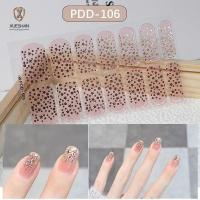 ราคา Xueshan สติ๊กเกอร์ติดเล็บเจล, 14Strips Semi Cured Nail Patch, Easy To Removal Floristic Full Cover Nail Art สติกเกอร์ DIY Nail Art Making (29775561723)