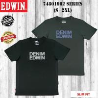 ราคา [ EDWIN ] เสื้อยืดคอกลมผู้ชาย ROUND / คุณภาพสูง/ เสื้อยืด BAJU LENGAN PENDEK LELAKI 74801902 ซีรีส์ (24072077798)