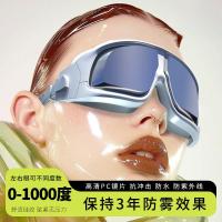 ราคา กรอบแว่นขนาดใหญ่สำหรับคนสายตาสั้น แว่นว่ายน้ำกันน้ำและป้องกันหมอก ยูนิสซ์ 150-1000 องศา (43769680706)