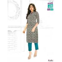 ราคา ❤ Indian Cotton Kurtis Brand Side Cut With Pocket Without Leggins Size XL (23290176370)