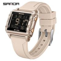 ราคา ซานดา ยี่ห้อนาฬิกาข้อมือผู้ชายนาฬิกาจับเวลานับถอยหลังนาฬิกาปลุกนาฬิกาอิเล็กทรอนิกส์มัลติฟังก์ชั่น นํา นาฬิกากีฬาดิจิตอ (41117539003)