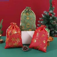 ราคา RADIX 5 ชิ้น/ล็อตคริสต์มาส Drawstring กระเป๋าเก็บ, ผ้าหลายสี Xmas Santa ห่อกระสอบ, เครื่องประดับบรรจุภัณฑ์ Bunched กระเป๋าถือถุงบรรจุภัณฑ์คริสต์มาส (45002219233)