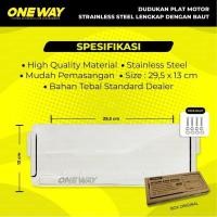 ราคา ชุดใส่กรอบป้ายทะเบียนรถจักรยานยนต์สแตนเลสสากล วันเวย์ (41222043889)