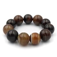 ราคา AGATE หินอาเกต โมรา สีน้ำตาล ขนาด 18 มม. สร้อยข้อมือหินแท้ by siamonlineshop (6348222656)