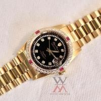 ราคา นาฬิกา OP (Olym Pianus) รุ่น 89322AM-306 - SPORTMASTER Sapphire Automatic (หน้าดำพลอยแดงขาว-เรือนทอง) (16952840450)