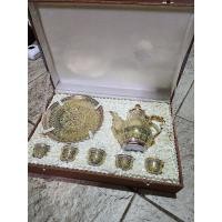 ราคา ชุดชาเบญจรงค์ เก่าเก็บ สภาพสวยงาม (19381735707)