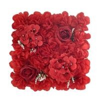 ราคา สต็อกของแต่งดอกไม้ปลอม ฉาก backdrop ดอกไม้ 3D ป้ายตกแต่งสำหรับงานแต่ง (49401243351)