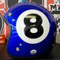 ราคา หมวกกันน็อค คลาสสิค Avex Lb เลข8 สีน้ำเงิน (1159644088)