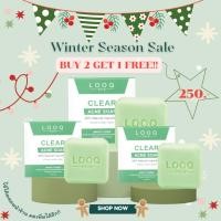 ราคา BUY 2 GET 1 FREE!! สบู่รักษาสิว ขายดี! ตัวดัง! ✅Looqskin Clear acne soap (14014424140)