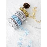 ราคา ริบบิ้นเกล็ดหิมะขนาด 2.5 ซม. สำหรับตกแต่งคริสต์มาส และสร้างบรรยากาศวันหยุด (49301062191)