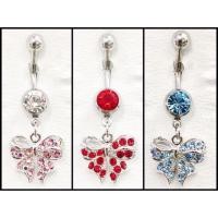 ราคา จิวสะดือ สีเงิน งานพรีเมี่ยม ประดับด้วยคริสตัลแท้ ขนาดก้าน 1.6 mm ความยาวทั้งหมด 4 cm งานเกาหลี ( สินค้าจริงสวยงามมาก ) (6933081384)