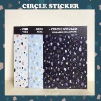ราคา สติกเกอร์วงกลม ลายหินขัด หินอ่อน ขนาด 20 มม.round sticker ตกแต่ง mood tracker DIYสติกเกอร์น่ารัก พร้อมส่ง (9139863054)