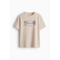 ราคา H&M(เอชแอนด์เอ็ม) เสื้อยืดดีไซน์ลายโมทีฟ ผู้หญิง 1288746_2 (26192661630)