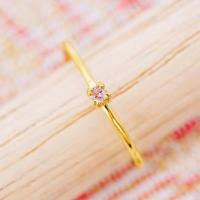 ราคา [ พร้อมส่ง ] แหวนพลอยแท้ สีชมพูพัดพารัดชา ทองคำแท้9K (ทอง37.5%) [9KAR47] (24639992668)