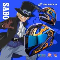 ราคา หมวกกันน็อค One Piece ลิขสิทธิ์แท้ แถมฟรีชิวหน้าสีปรอท(bilmola รุ่นveloce s) (22910350356)