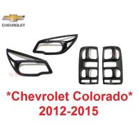 ราคา ครอบไฟหน้า ไฟท้าย สีดำด้าน CHEVROLET COLORADO RG Z71 2012 - 2015 ครอบไฟ เชฟโรเลต โคโลราโด้ ไฟหน้า ฝาครอบหน้า ครอบไฟท้าย (27778763563)