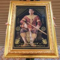 ราคา กรอบรูป โบราณว่าไว้ อยากหมดเวรกรรม บูชา พระนเรศวรมหาราช (พระองค์ดำ) 59x74 ซม. องค์พระนเรศวร จังหวัดพิษณุโลก (6541478486)